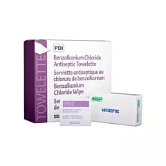 Safecross Lingettes antiseptiques au chlorure de benzalkonium, Serviette, Antiseptique, Non médical (2619)