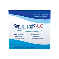 Safecross Lingettes antimicrobiennes pour les mains Sani-Hands(MD) ALC, Pochette (6065)