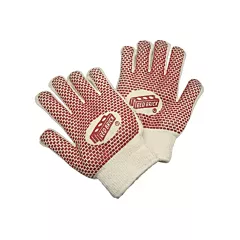 Mcr Safety Red Brick® Reversible Terrycloth Gloves, Large, Cotton, Double Sided, 10 Gauge, White/Red (9460K)