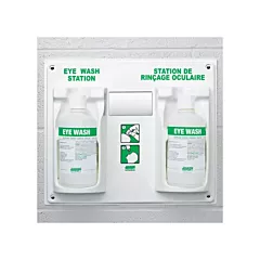 Double Eye Wash Station with Two 1L Bottles of Eyewash (VMSCX04067)