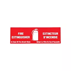 Nosredna Étiquette « Fire Extinguisher / Extincteur d'incendie », 2