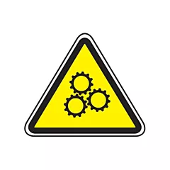 Accuform Signs Moving Parts CSA Safety Sign