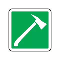 Accuform Signs Fire Axe CSA Safety Sign