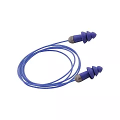 Moldex Rockets® Metal Detectable Reusable Earplugs, Corded, 27 NRR dB, One-Size, CSA Class AL, Bulk - Plastic Case (6415)