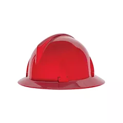 MSA TopGard® Full Brim Hardhat, Ratchet, Red, Non-Vented, CSA Type 1/ANSI Type I, CSA Class E/ANSI Class E (475392)