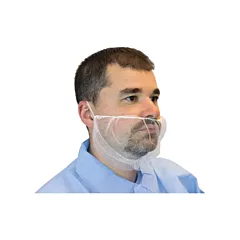 Mesh Beard Nets, Polyester, White (DPBC-1000)