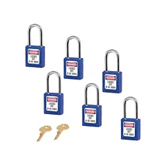 Master Lock 410 Series Zenex™ Padlocks - Set of Six, 1-1/2