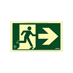 Brady Enseigne de sortie coureur BradyGlo(MD) avec flèche vers la droite