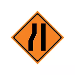 CCI Canada Enseigne enroulable de circulation convergence à droite