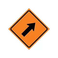 CCI Canada Right Diagonal Arrow Roll-Up Traffic Sign