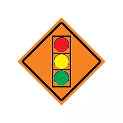 CCI Canada Stop Light Roll-Up Traffic Sign, 29-1/2