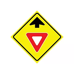 CCI Canada Enseigne enroulable de circulation « Yield Ahead », 36