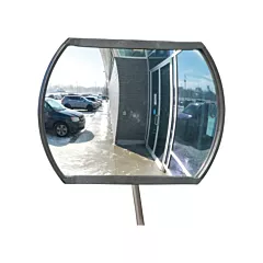 Zenith Safety Products Roundtangular Convex Mirror with Telescopic Arm