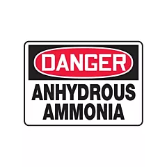 Accuform Signs Enseigne « Anhydrous Ammonia », 10