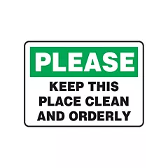 Accuform Signs Enseigne « Keep This Place Clean », 10