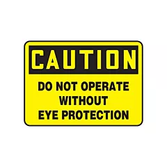 Accuform Signs Enseigne « Do Not Operate Without Eye Protection », 10