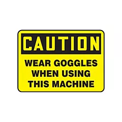 Accuform Signs Enseigne « Wear Goggles »