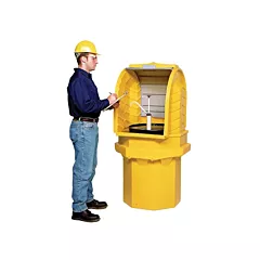 Ultratech Ultra-Hard Top P1 Plus® 1-Drum Hardtop Cover Spill Containment Unit Without Drain, 36