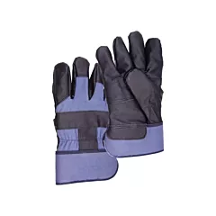 Zenith Safety Products Blue Winter-Lined Work Gloves, Large, Cotton Fleece, Grain Furniture, Safety, Starched
