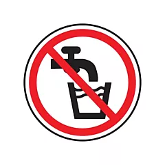 Accuform Signs Non-Potable Water CSA Safety Sign