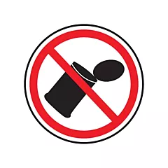 Accuform Signs Enseigne de sécurité CSA - aucun déchet