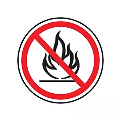 Accuform Signs No Open Flames CSA Safety Sign, 12