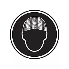 Accuform Signs Hair Net Required CSA Safety Sign, 12