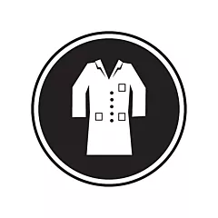 Accuform Signs Lab Coat Required CSA Safety Sign, 12