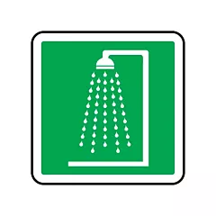 Accuform Signs Enseigne de sécurité CSA - douche d'urgence, 12