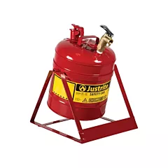Justrite Laboratory Safety Cans, Steel, 5 US gal., Red, I, FM Approved (7150156)