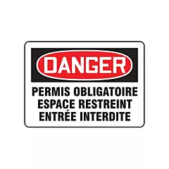 Accuform Signs Enseigne « Espace restreint »