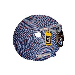 3M DBI Sala Fall Protection DBI-SALA® Rope Lifeline with Snap Hook, Polyester/Polypropylene (1202844C)