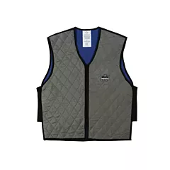 Ergodyne Chill-Its® 6665 Wet Evaporative Cooling Vests, Grey, X-Large (12545)