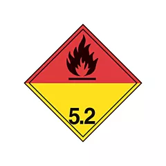 Incom Top Tape & Label Organic Peroxide TDG Shipping Labels