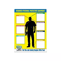 Accuform Signs Livret d'étiquettes PPE-ID(MC), 24