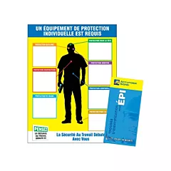 Accuform Signs PPE-ID™ Chart & Label Booklet, 24