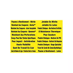 Accuform Signs The Glove Board™ Sign Magnetic Labels, 12