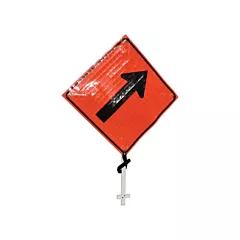 Signel Enseigne sur poteau flèche oblique vers la droite, 24