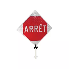 Signel Enseigne sur poteau « Arrêt », 24