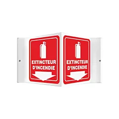 Accuform Signs Enseigne Projection(MC) « Extincteur d'incendie »