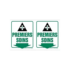 Accuform Signs Enseigne Projection(MC) « Premier soins », 6
