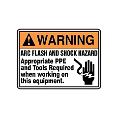 Accuform Signs Enseigne « Arc Flash & Shock Hazard », 7