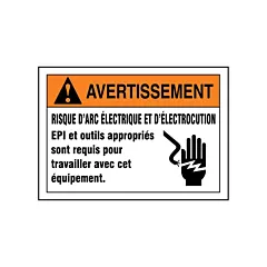 Accuform Signs Enseigne « Risque d'arc électrique et d'électrocution », 7