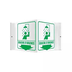 Accuform Signs Enseigne Projection(MC) « Douche d'urgence »