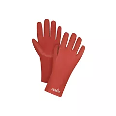 Zenith Safety Products Gants rouges à fini doux résistants aux produits chimiques