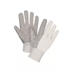Zenith Safety Products Cotton Canvas Dotted Palm Gloves