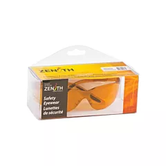Zenith Safety Products Lunettes de sécurité Z500, CSA Z94.3, Orange, Anti-égratignures