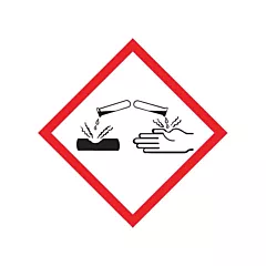 Accuform Signs Enseignes avec pictogramme SGH - matériau corrosif, 1