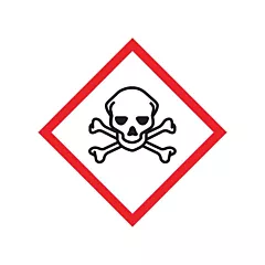 Accuform Signs Toxic Material GHS Pictogram Labels