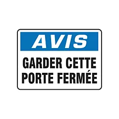Accuform Signs Enseigne « Porte fermée », 7